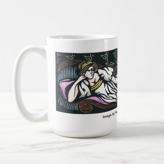 Reclining Mok vrouw door Ken Swanson (Links)