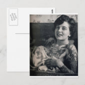 Reclining Tattooed Lady Briefkaart (Voorkant / Achterkant)