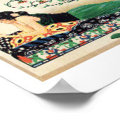 Reclining-vrouw, exotisch, romantisch, postcar poster (Hoek)