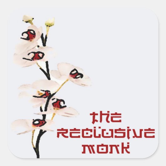 Reclusieve Monk Orchid Sticker (Voorkant)