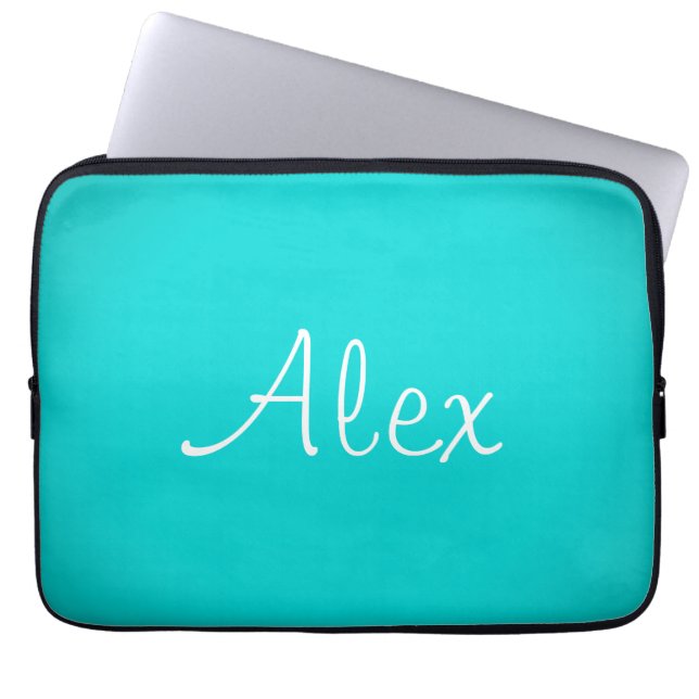 Recoleta Alluring Aqua Laptop Sleeve (Voorkant)