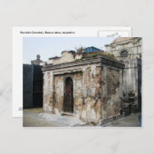 Recoleta begraafplaats, Buenos Aires, Argentinië Briefkaart (Voorkant / Achterkant)