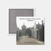 Recoleta Cemetery, Buenos Aires, Argentinië Magneet (Voorkant / Achterkant)