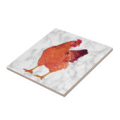 Recoleta Chicken L - Small Ceramic Tegel Tegeltje (Zijkant)