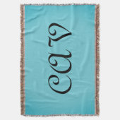 Recoleta Cornflower Blauw Deken (Voorkant Verticaal)