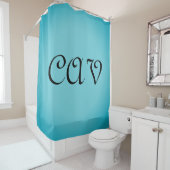 Recoleta Cornflower Blauw Douchegordijn (In situ)