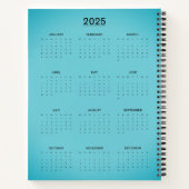 Recoleta Cornflower Blauw Notitieboek (Achterkant)