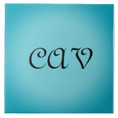 Recoleta Cornflower Blauw Tegeltje (Voorkant)