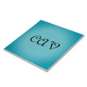 Recoleta Cornflower Blauw Tegeltje (Zijkant)