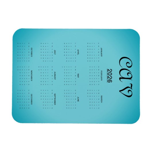 Recoleta Cornflower Blue Magneet (Horizontaal)