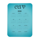 Recoleta Cornflower Blue Magneet (Verticaal)