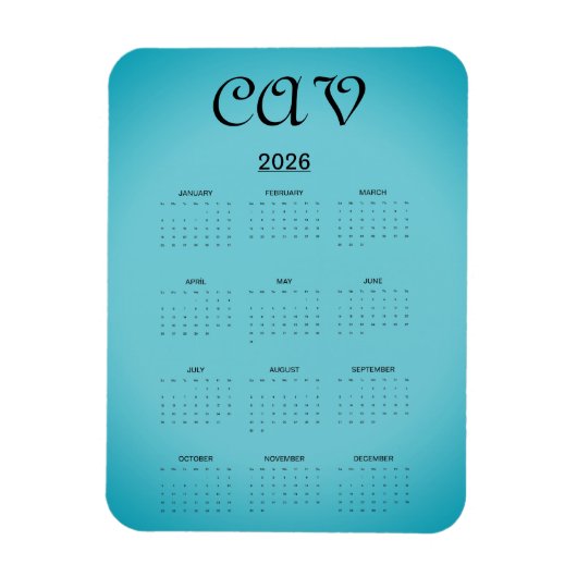 Recoleta Cornflower Blue Magneet (Verticaal)