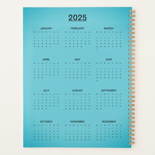 Recoleta Cornflower Blue  Planner (Achterkant)