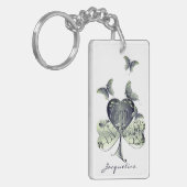 Recoleta Shamrock: "Heb een gelukkige St. Patrick' Sleutelhanger (Voorkant Links)