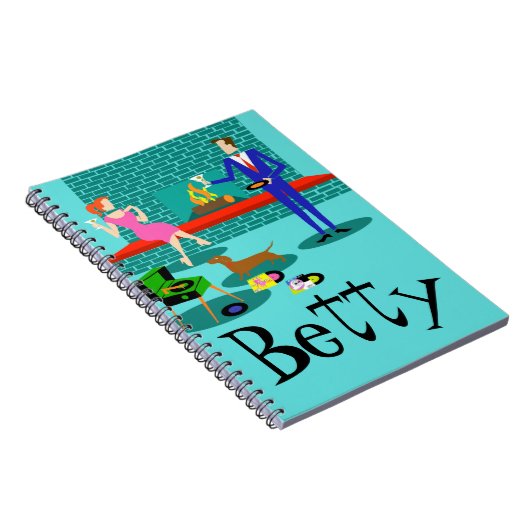 recombinant-combinatie met hond-Notitieboek Notitieboek (Rechterzijde)