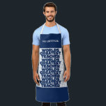 Recoment leraar moderne blauwe rode, stijlvolle ca schort<br><div class="desc">Retro leraar modern blauw,  rood,  oranje en geel,  stijlvol man met  design voor mannelijke leraar,  leuk cadeau.</div>