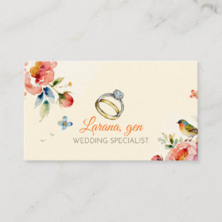 Recommended listing title: “Songbirds & Blooms Wed Informatiekaartje