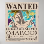 Recompensa Marco One Piece Poster (Voorkant)
