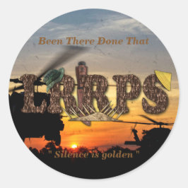 Recon LRRP LRRPS LURPS Vietnam Nam War Ronde Sticker