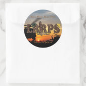 Recon LRRP LRRPS LURPS Vietnam Nam War Ronde Sticker (Tas)