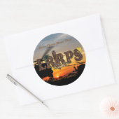 Recon LRRP LRRPS LURPS Vietnam Nam War Ronde Sticker (Envelop)