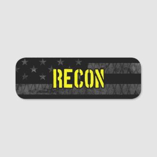 Recon Subdued American Flag Naamplaatje