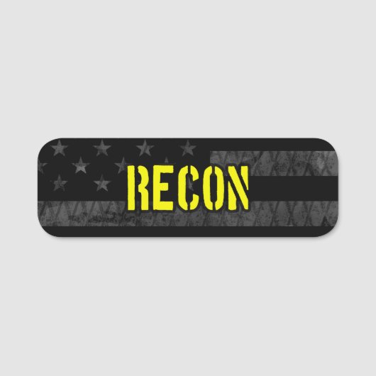 Recon Subdued American Flag Naamplaatje (Voorkant)