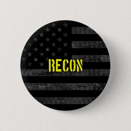 Recon Subdued American Flag Ronde Button 5,7 Cm (Voorkant)