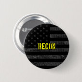 Recon Subdued American Flag Ronde Button 5,7 Cm (Voorkant /achterkant)