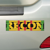Recon Vietnam Service Medal Bumpersticker (Op auto)
