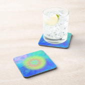 Reconnect with Yourself flower of life Bier Onderzetter (Rechterzijde)