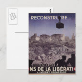 Reconstruct (1945)_Propaganda-poster Briefkaart (Voorkant / Achterkant)