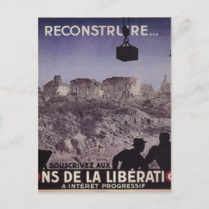 Reconstruct (1945)_Propaganda-poster Briefkaart