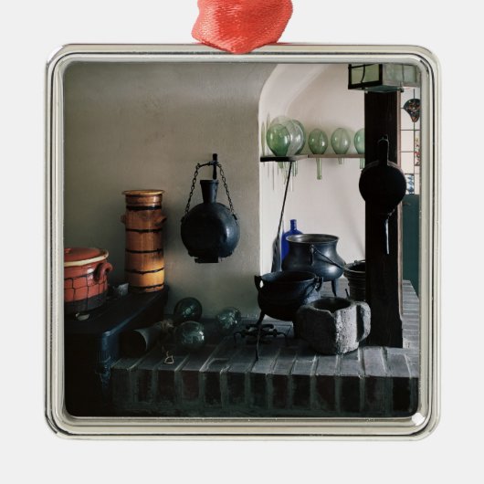 Reconstructie van een apotheek metalen ornament (Voorkant)