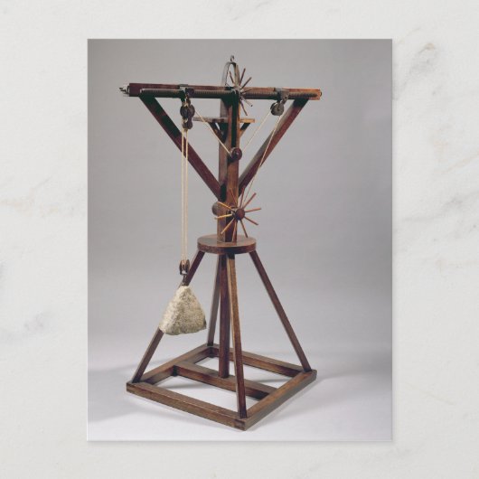 Reconstructie van het ontwerp van de da Vinci Briefkaart (Voorkant)