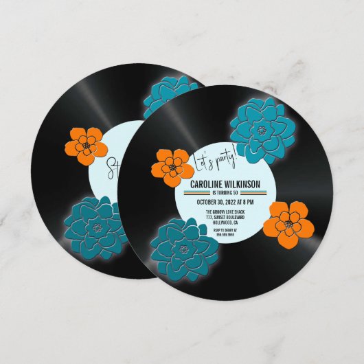 record 50e verjaardag kaart (Voorkant / Achterkant)