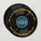 Record 50e verjaardag kaart (Voorkant / Achterkant)