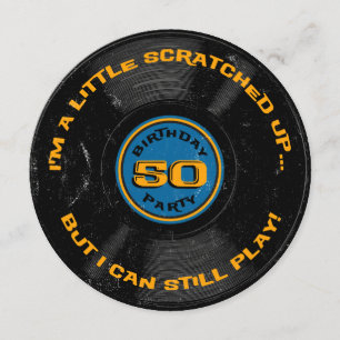 Record 50e verjaardag kaart