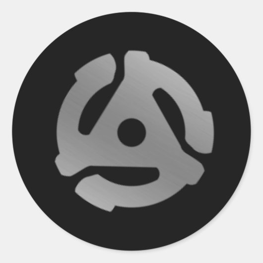 Record adapter (45 rpm) ronde sticker (Voorkant)
