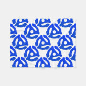 Record adapter fleece deken (Voorkant (Horizontaal))