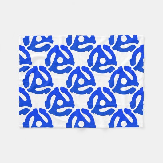 Record adapter fleece deken (Voorkant (Horizontaal))