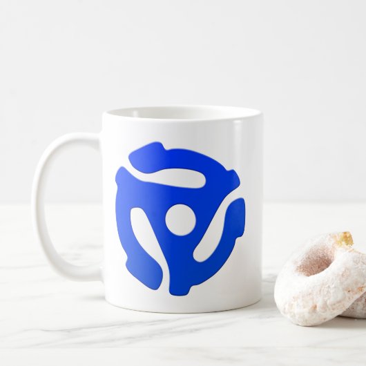 Record adapter koffiemok (Met donut)