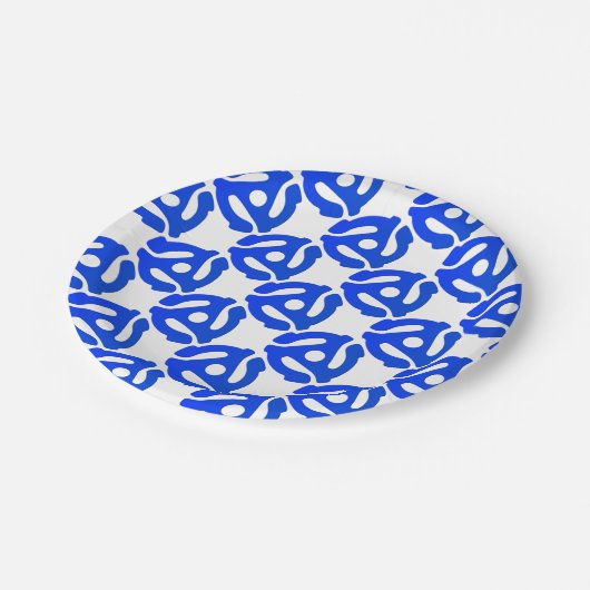 Record adapter papieren bordje (Gekanteld)