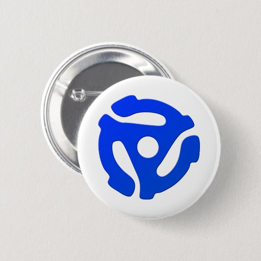 Record adapter ronde button 5,7 cm (Voorkant /achterkant)