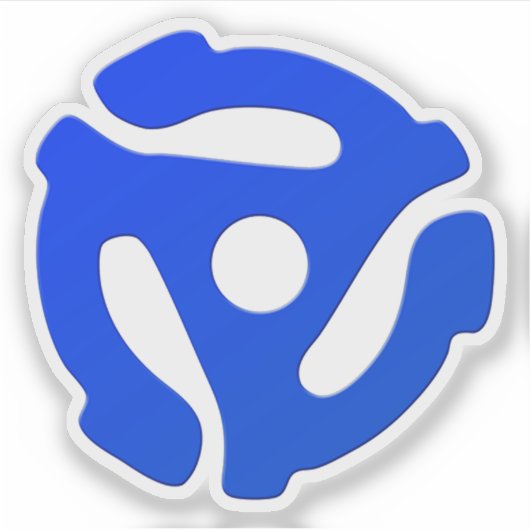 Record adapter sticker (Voorkant)