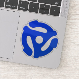 Record adapter sticker