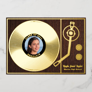  record Afstuderen Folie Uitnodiging