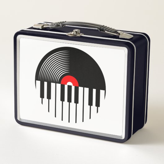 Record Album en Piano Keys (Voorkant)