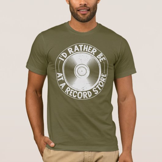 Record album grappige record t-shirt (Voorkant)