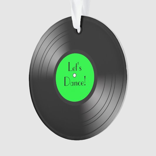 Record Album Let's Dance Novelty Ornament (voorkant)